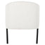 Lounge chair Mia white bouclé