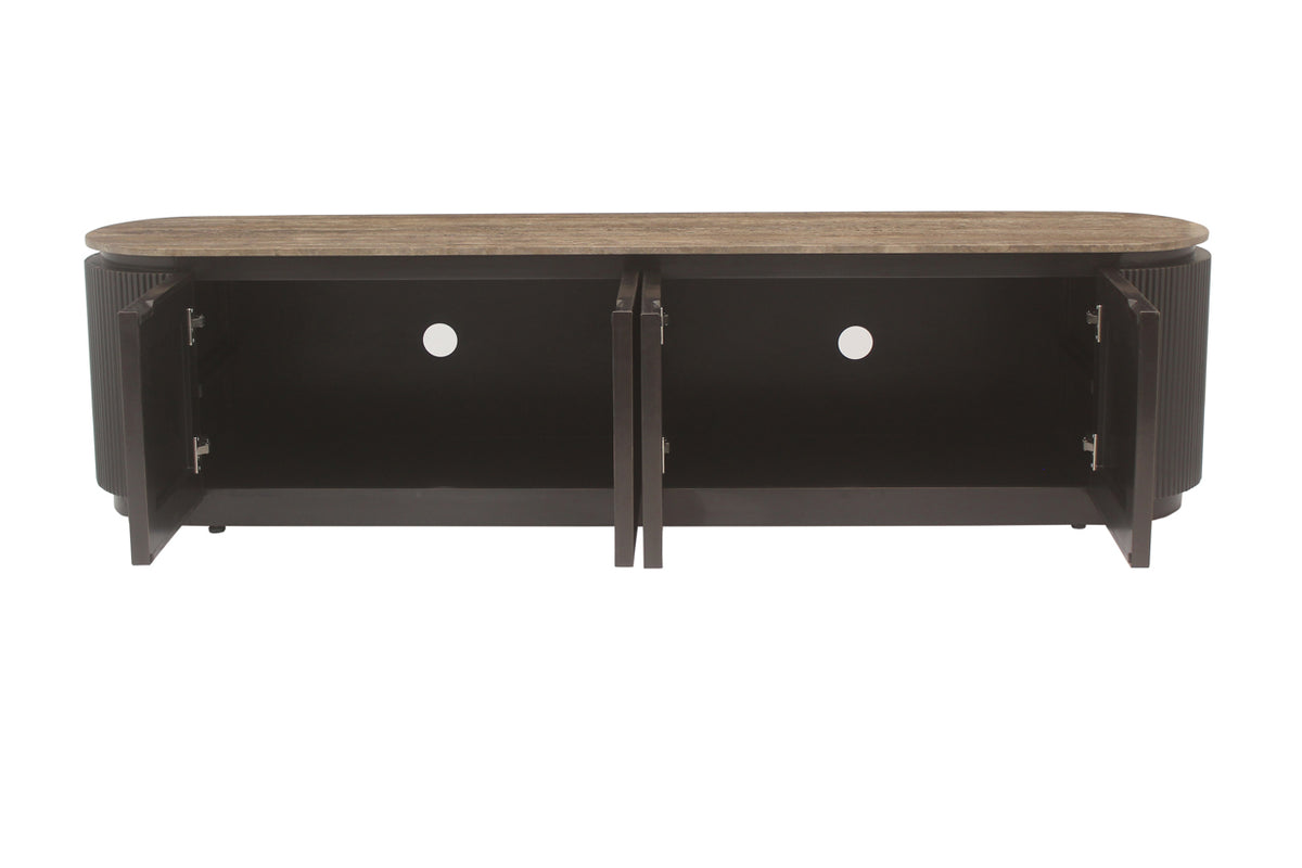 TV cabinet Russo brown 4-doors
