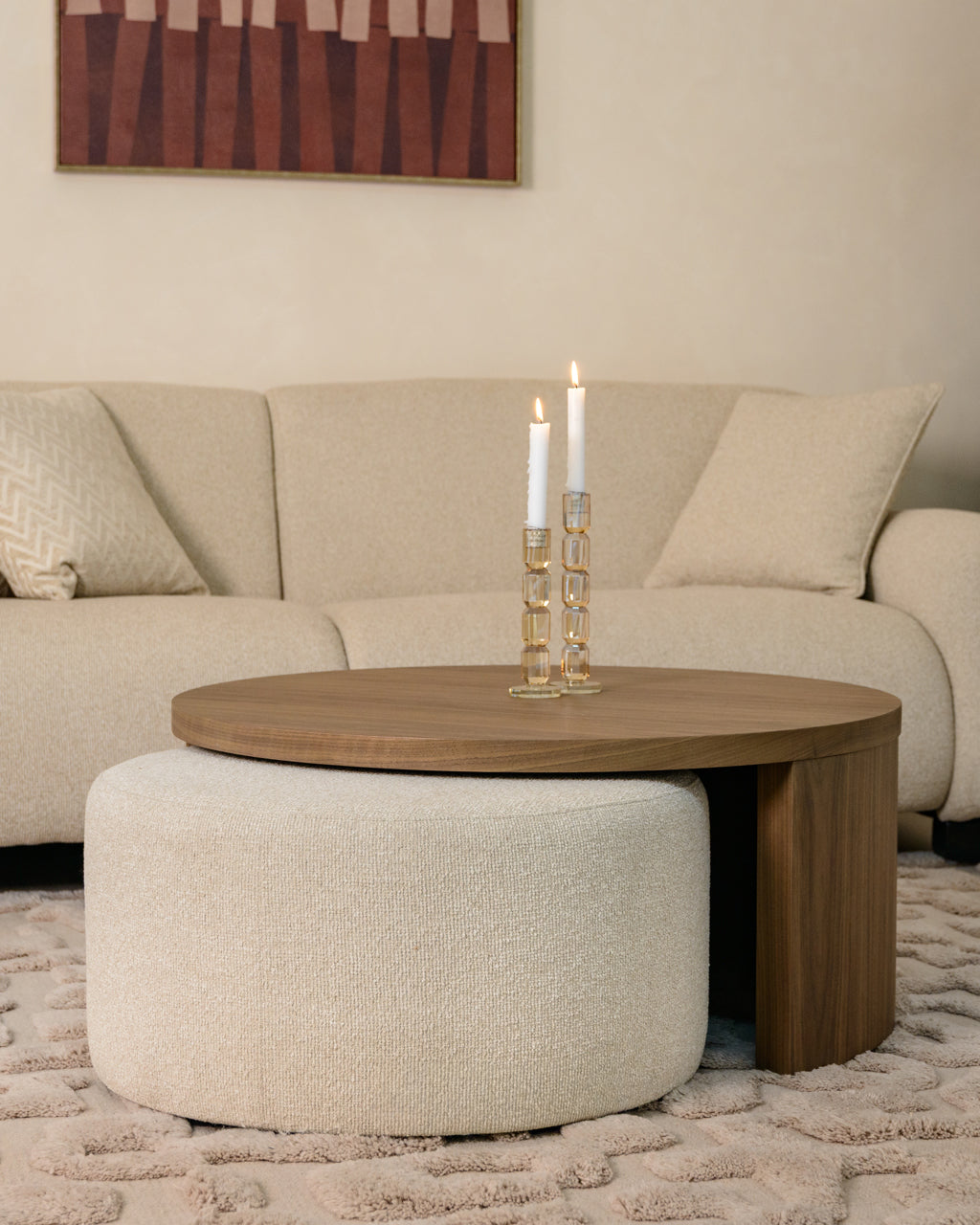 Candle holder Dita Champagne small
