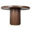 Dining table Willox brown 130Ø including glass