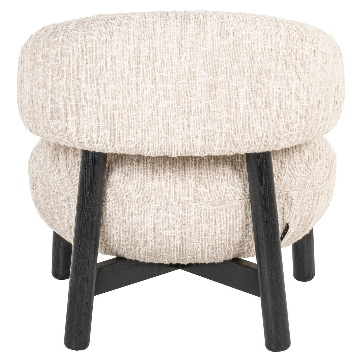 Lounge chair Ornella beige angora