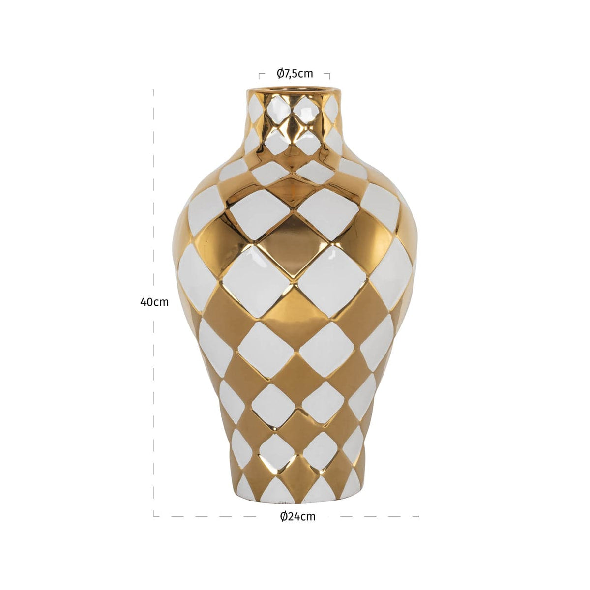 Vase Zilla white small