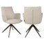 Dining chair Dakota natural chunky swivel with arm