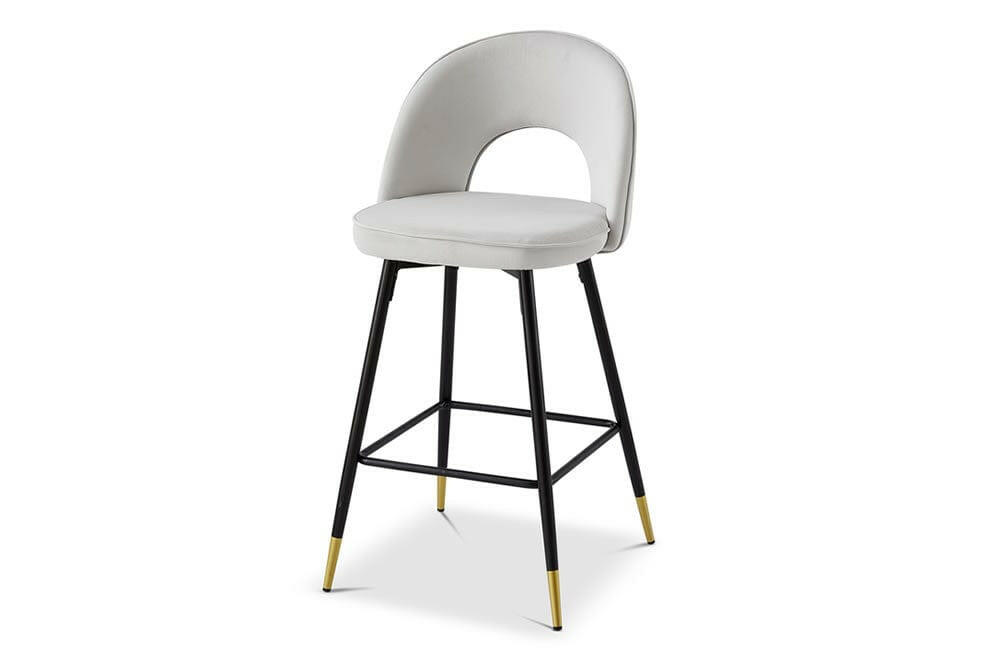 Berkeley Hoxton Bar Stool Light Grey.