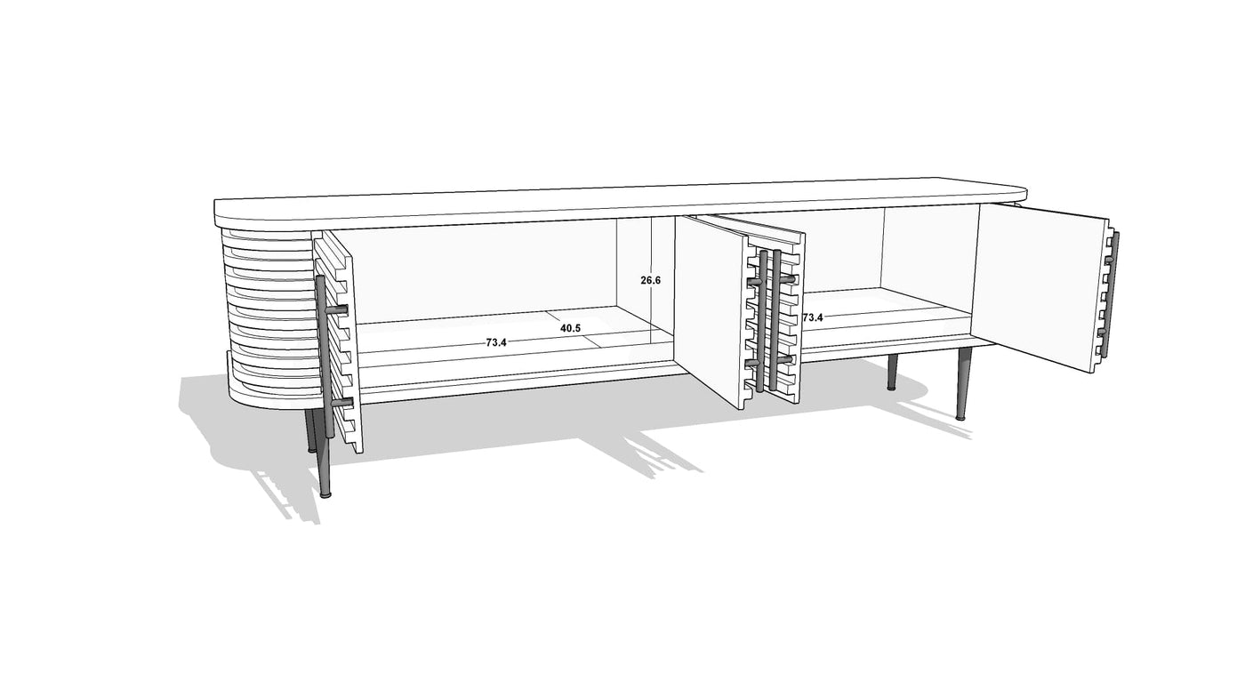 Berkeley London Designs Living Paris Media Unit House of Isabella UK