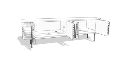 Berkeley London Designs Living Paris Media Unit House of Isabella UK