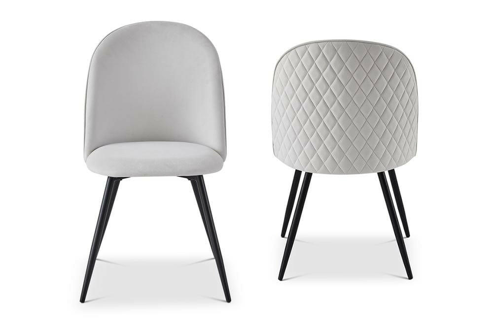 Soho Dining Chair Light Grey (Set of 2).