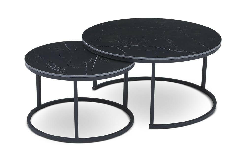 Soho Nested Coffee Table in Black.