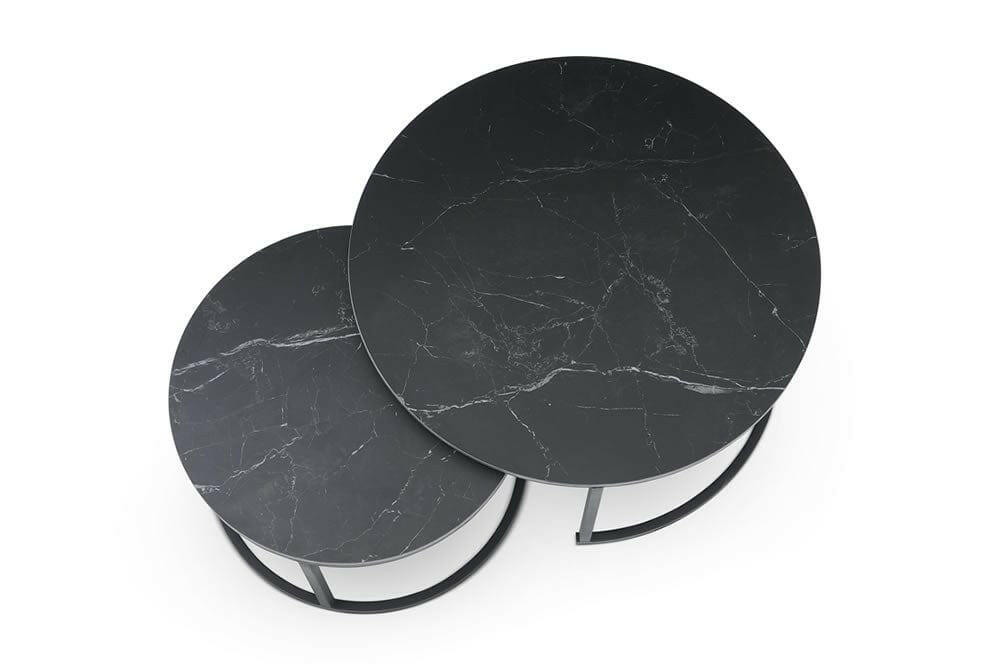 Soho Nested Coffee Table in Black.