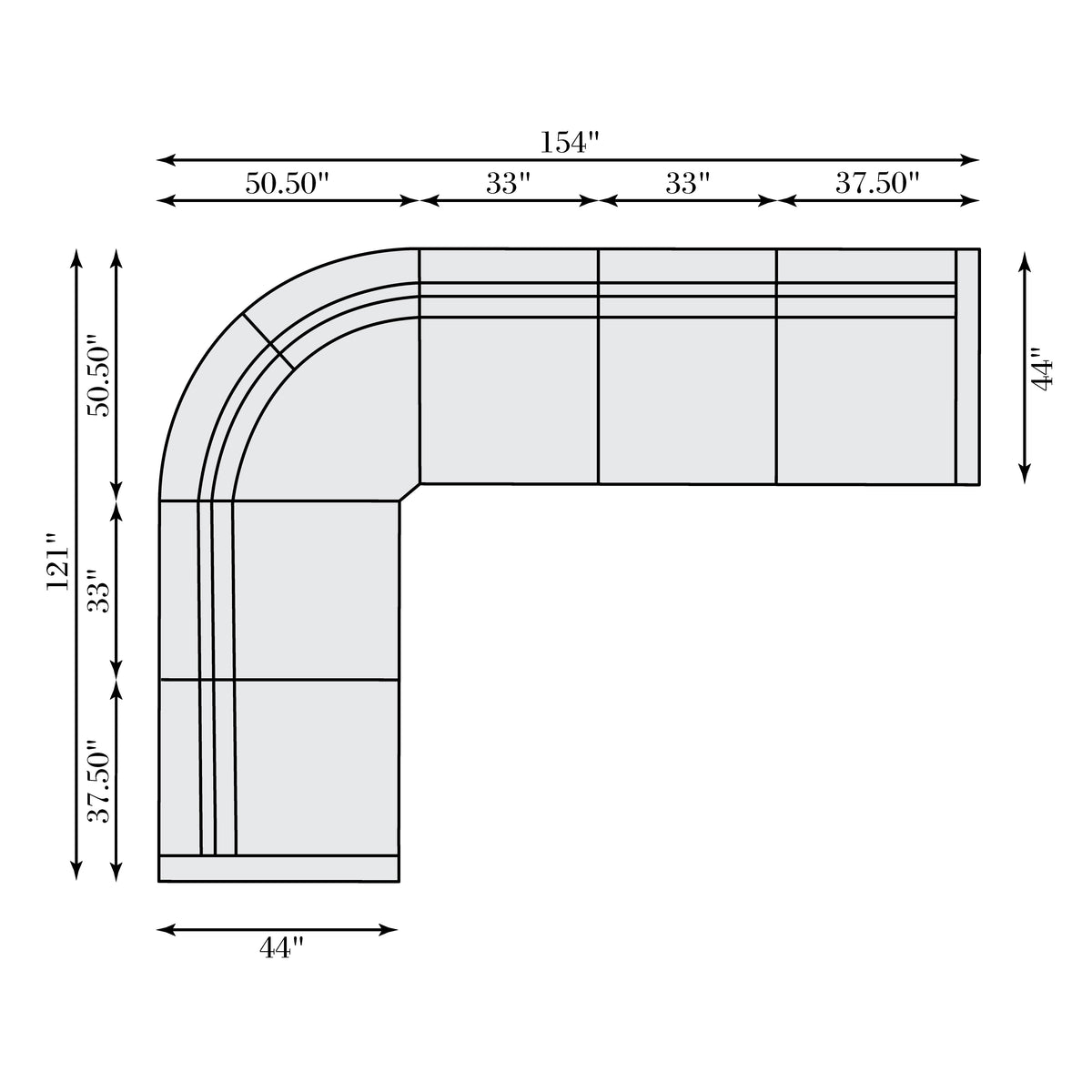 Bernhardt Living Gio Fabric Power Motion Sectional House of Isabella UK
