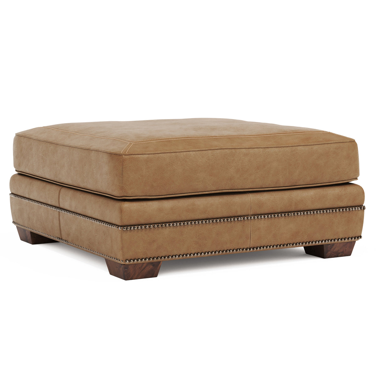 Bernhardt Living Grandview Leather Ottoman House of Isabella UK