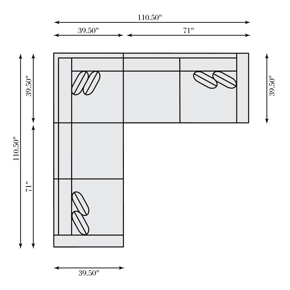 Bernhardt Living Lars Leather Sectional House of Isabella UK