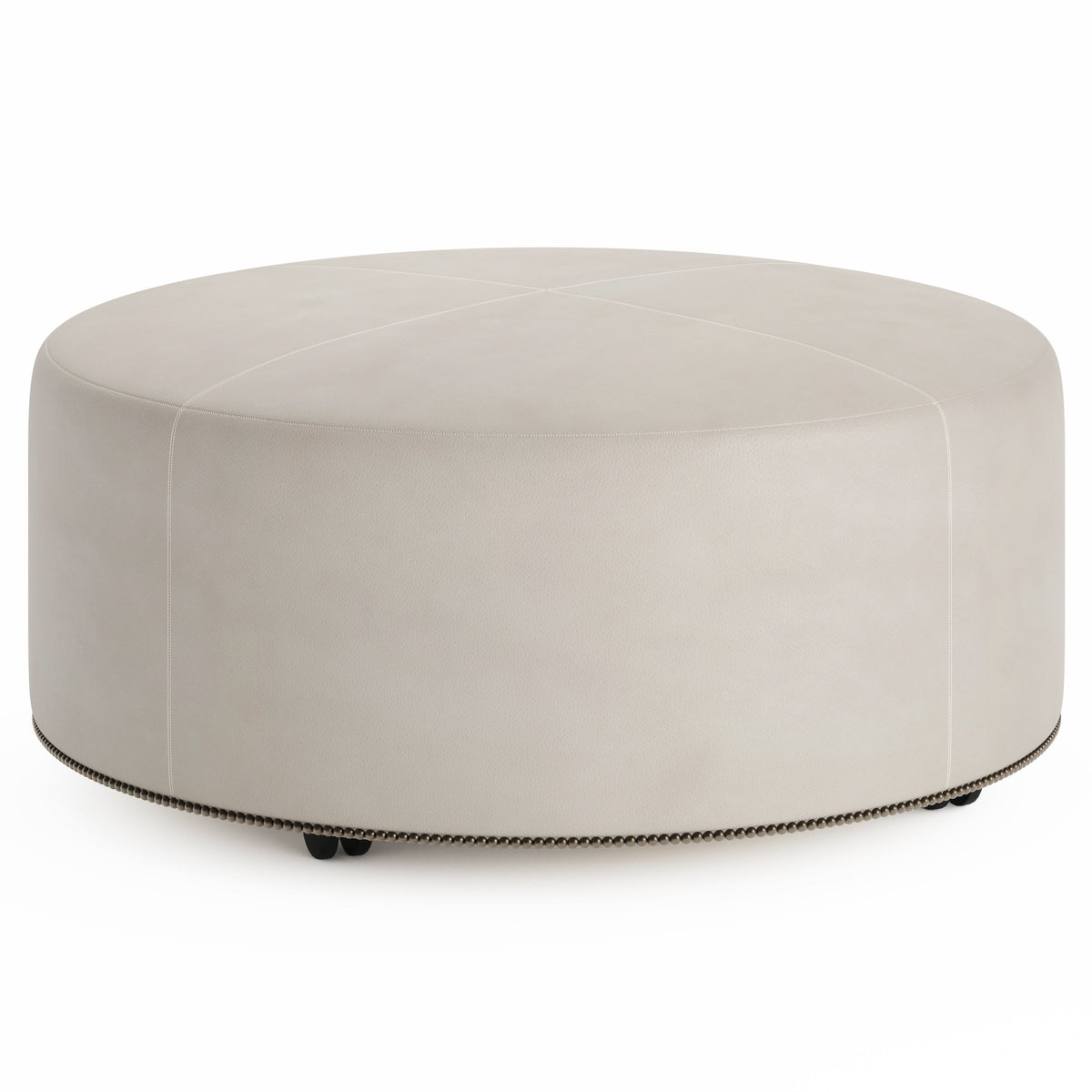 Bernhardt Living Lolo Leather Ottoman House of Isabella UK