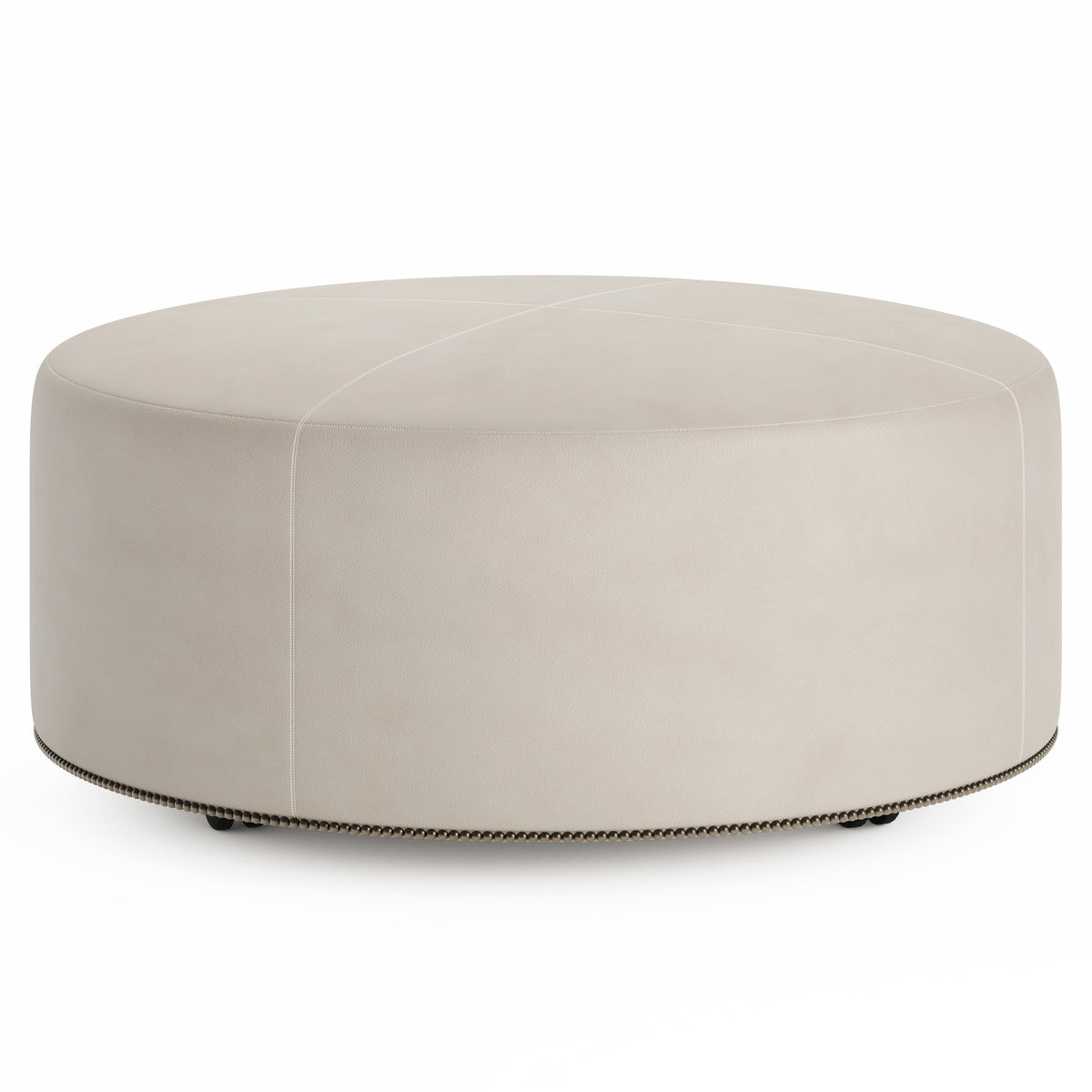 Bernhardt Living Lolo Leather Ottoman House of Isabella UK