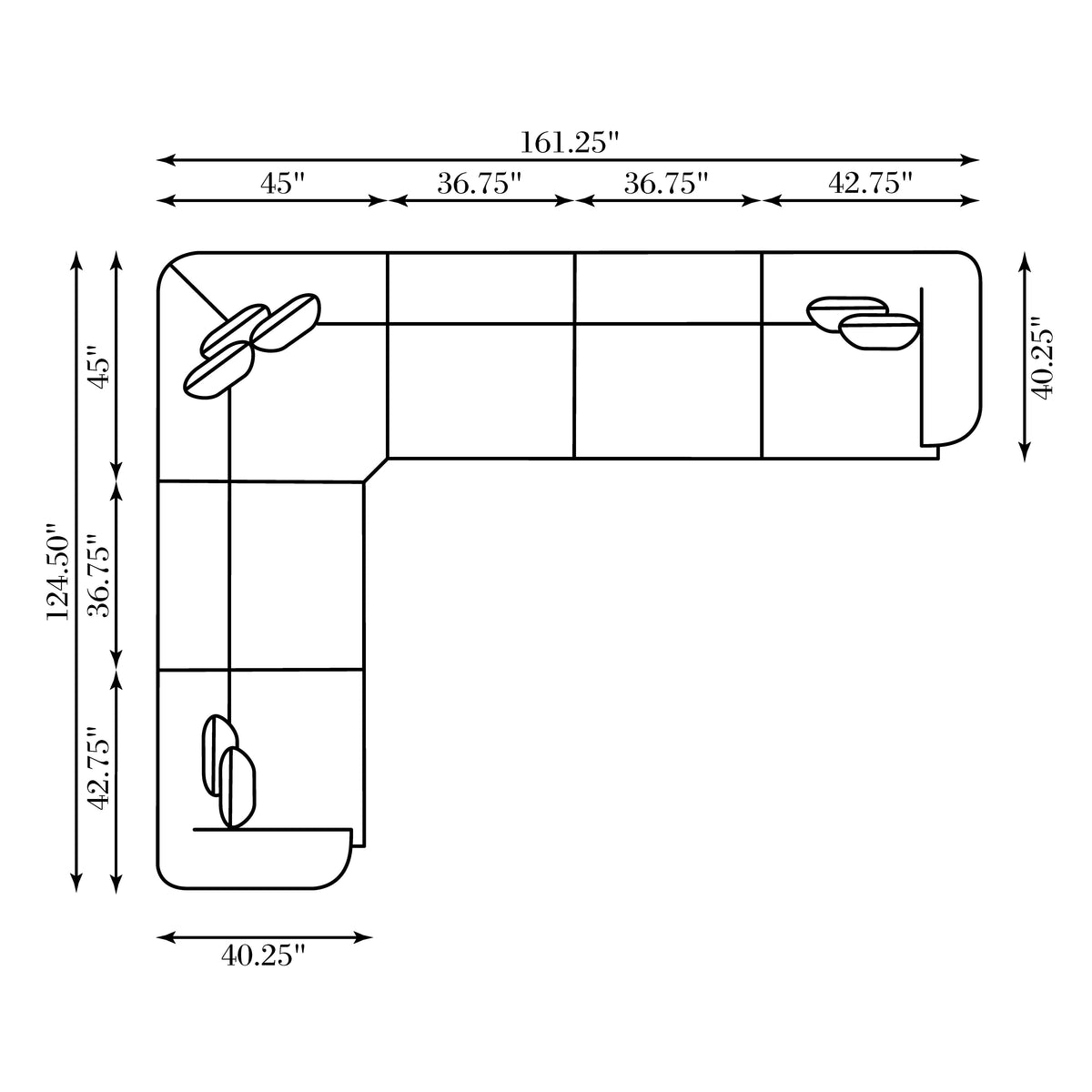 Bernhardt Living Sylvio Fabric Sectional House of Isabella UK