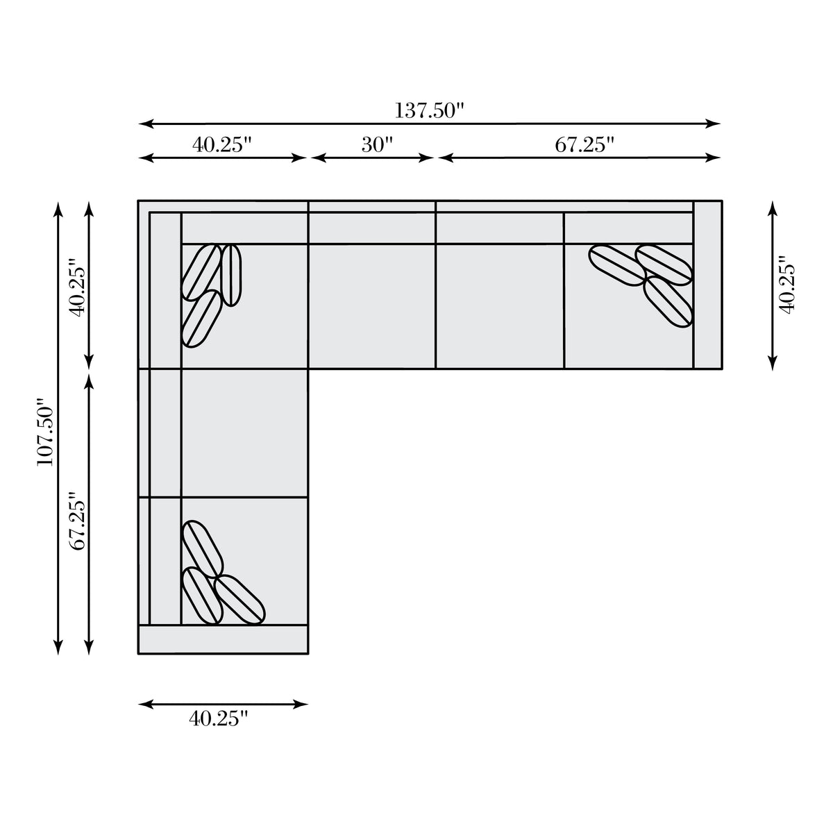 Bernhardt Living Ventura Fabric Sectional House of Isabella UK