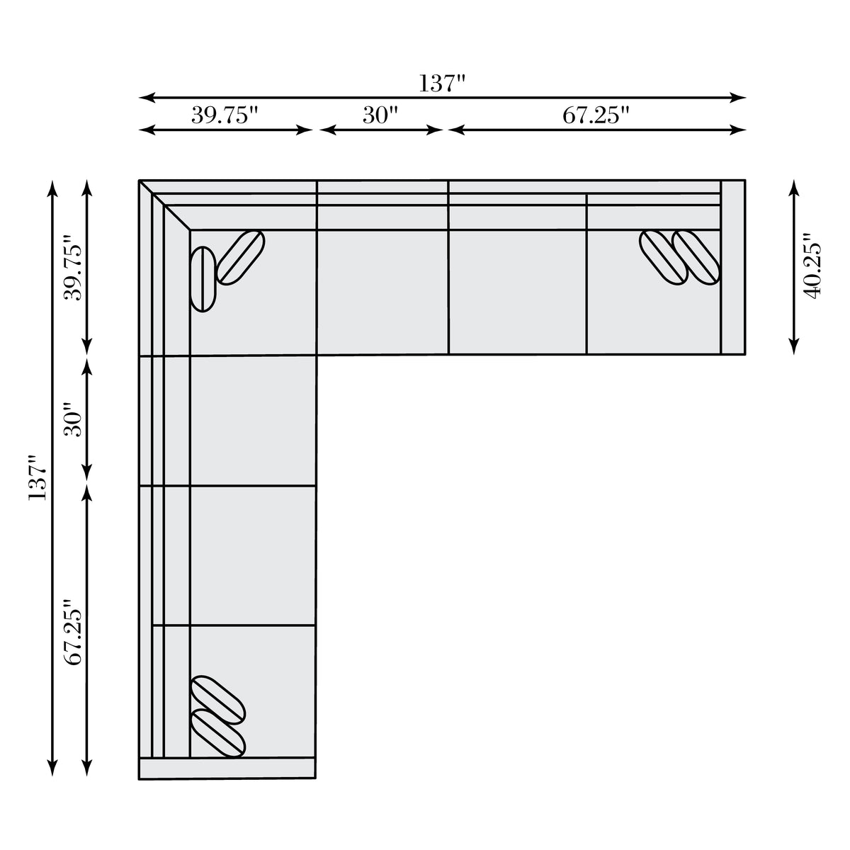 Bernhardt Living Ventura Leather Sectional House of Isabella UK