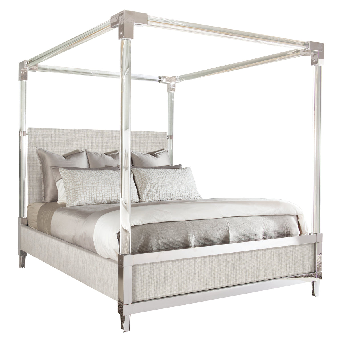 Bernhardt Sleeping Rayleigh Fabric Canopy Bed House of Isabella UK