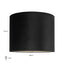 Lampshade Maddy black 50Ø