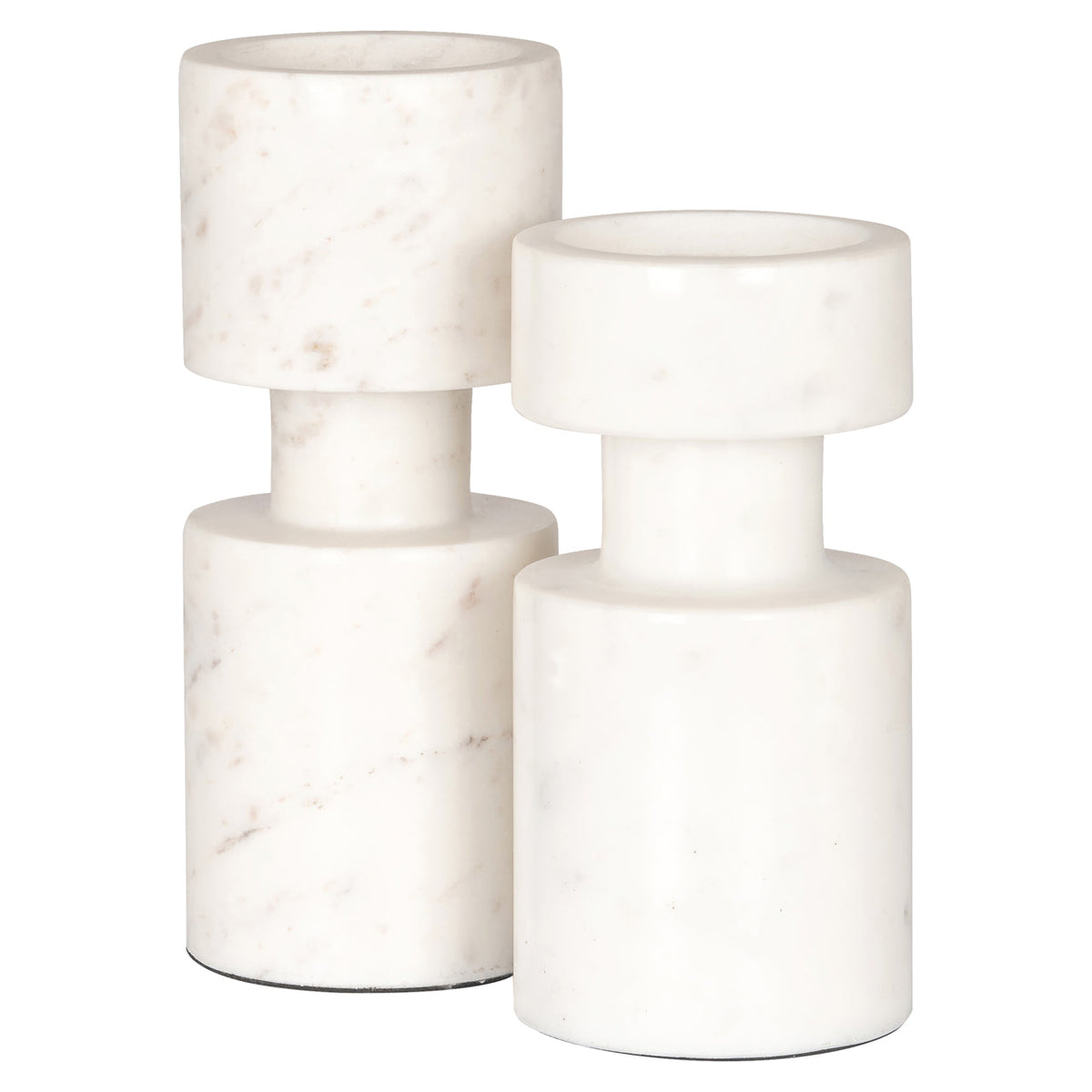 Candle holder Melle white small