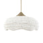 Biddeford White Beaded 5-Light Pendant
