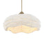 Biddeford White Beaded 5-Light Pendant