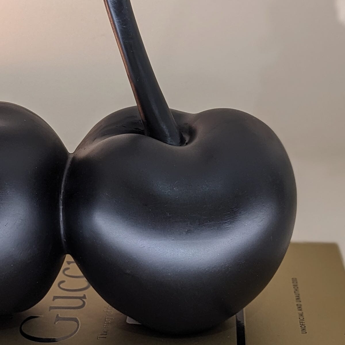 Black Decorative Cherry Ornament