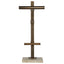 Lean On Me Lighted Easel in Travertine/Bronze