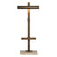 Lean On Me Lighted Easel in Travertine/Bronze