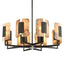 Open Book 8 Light Chandelier