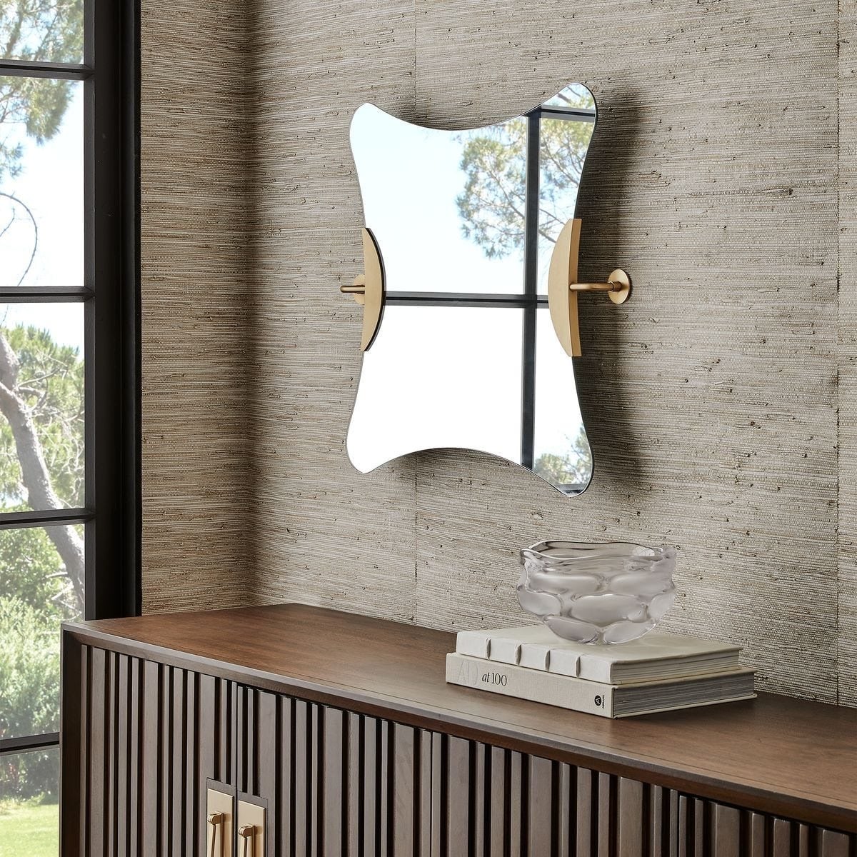 Ahead of the Curve Mirror - Large