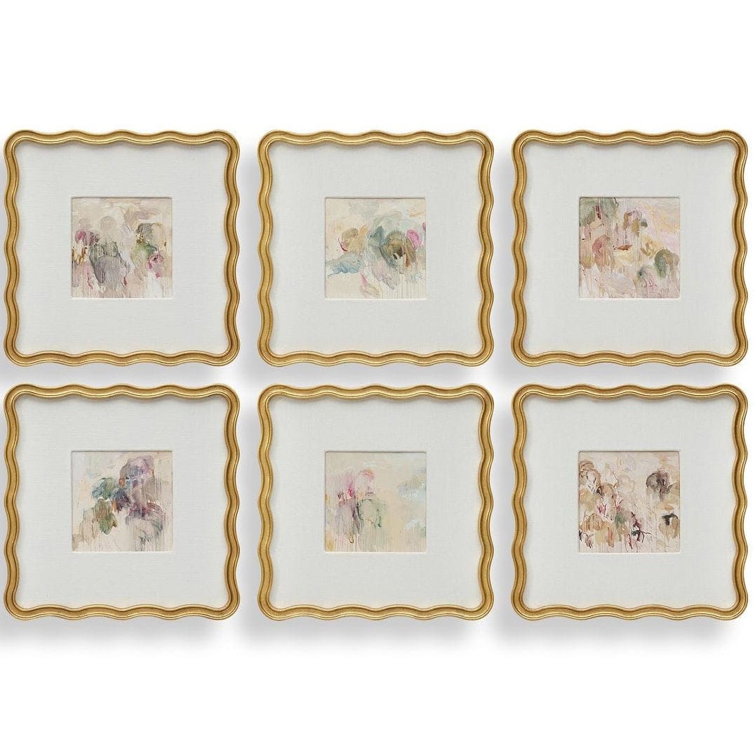 Garden Mist Framed Canvases - Set of 6