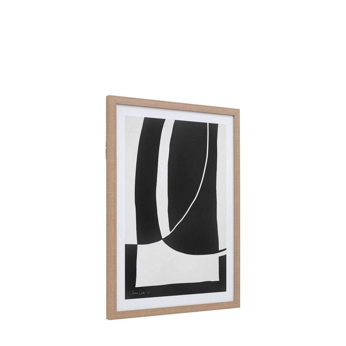 Bodhi Accessories Abstract Noir et Blanc Framed Art House of Isabella UK