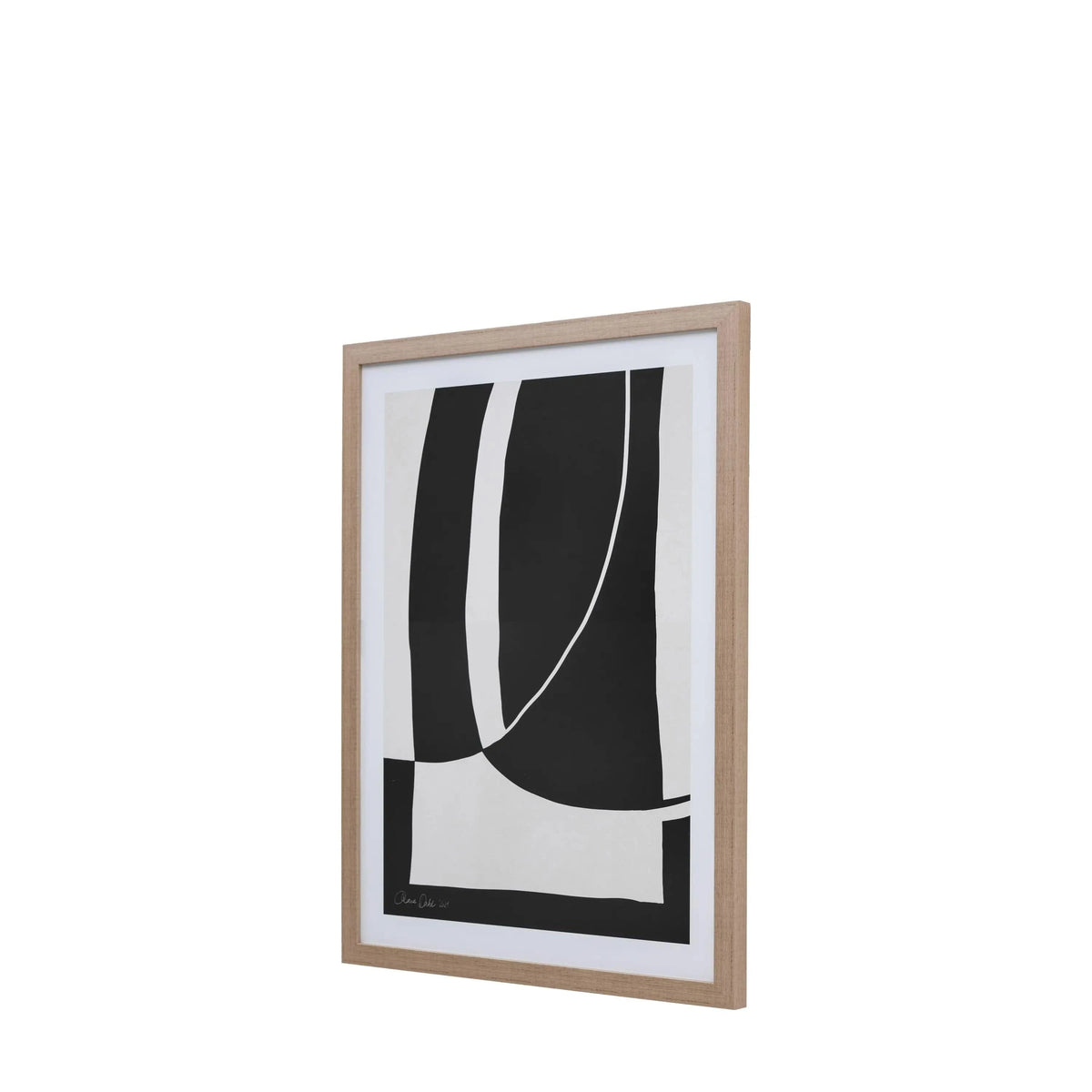 Bodhi Accessories Abstract Noir et Blanc Framed Art House of Isabella UK