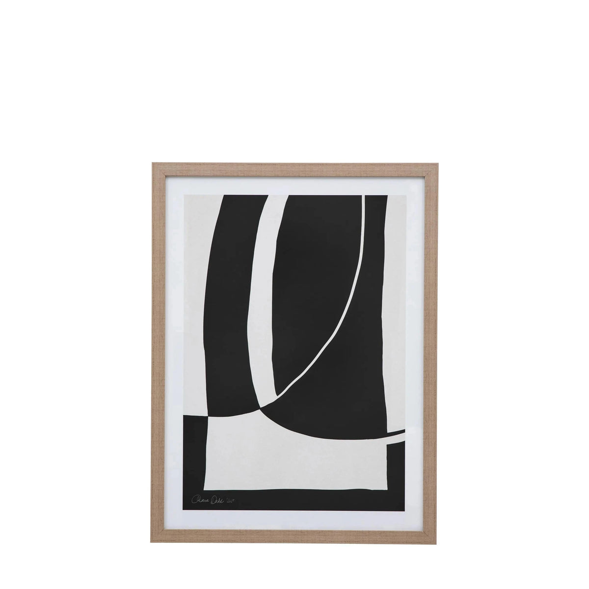 Bodhi Accessories Abstract Noir et Blanc Framed Art House of Isabella UK