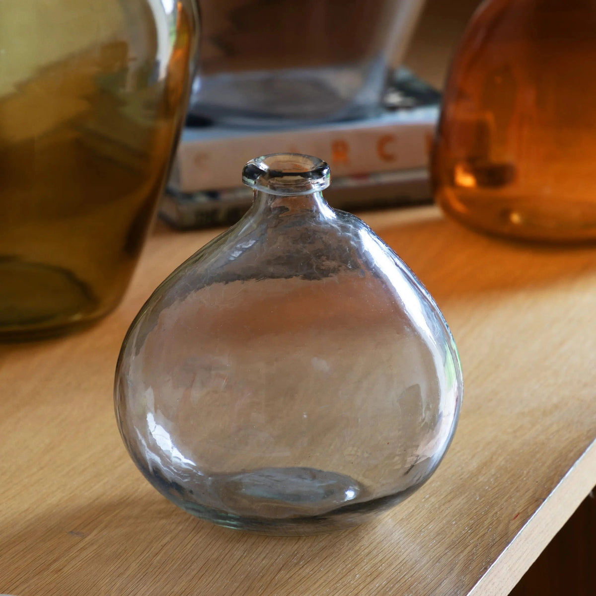 Bodhi Accessories Alaro Handblown Glass Vase Smoke House of Isabella UK