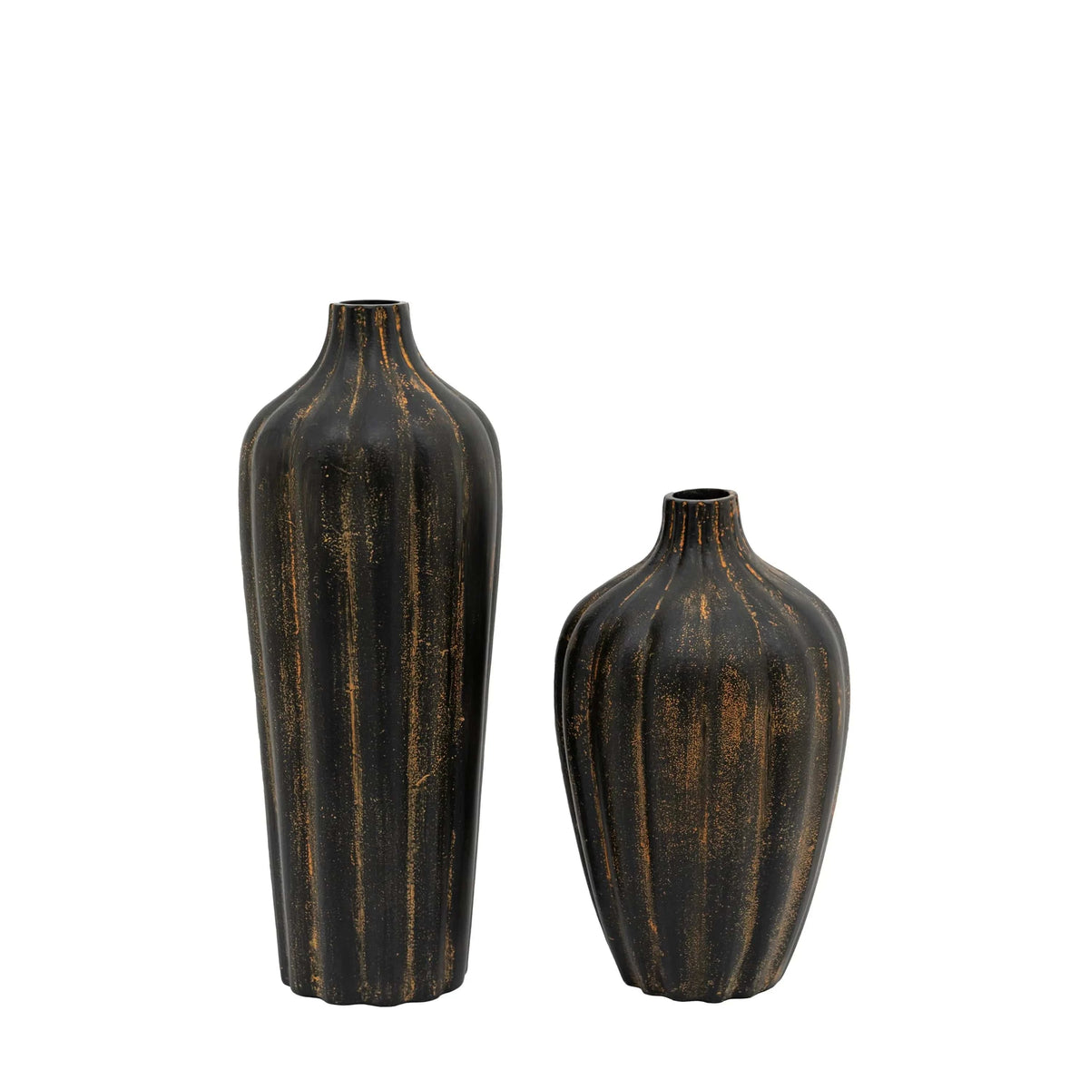 Bodhi Accessories Aldo Vase Black Set of 2 House of Isabella UK