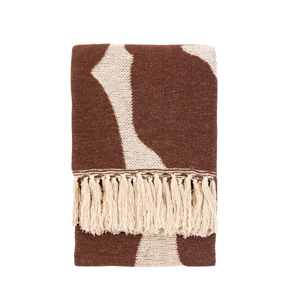 Bodhi Accessories Alma Abstract Throw Chocolate House of Isabella UK