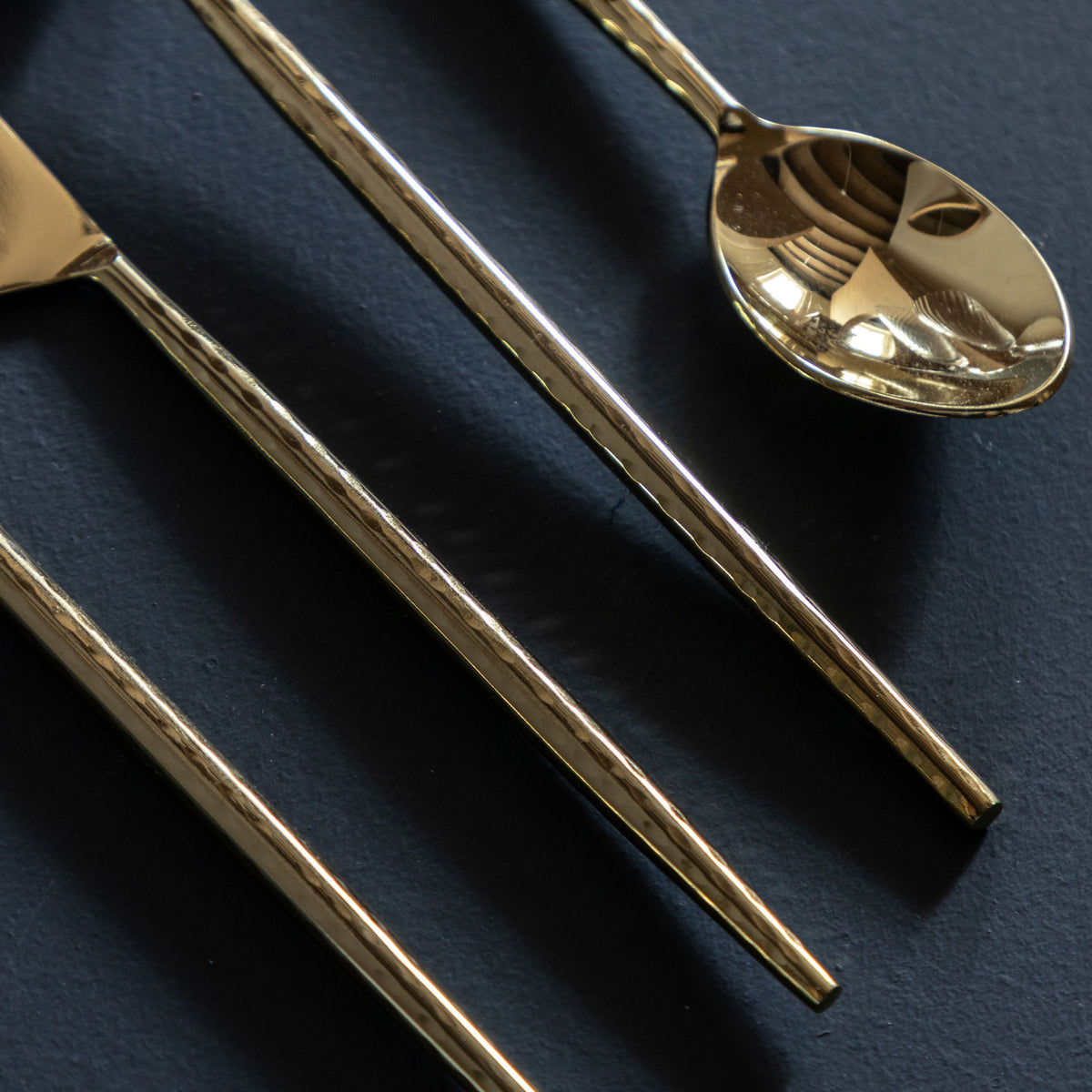 Bodhi Accessories Alora Cutlery Gold Set of 16 House of Isabella UK