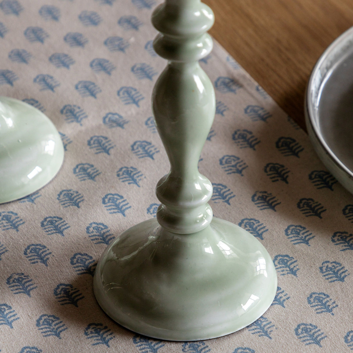 Bodhi Accessories Alzira Candlesticks Green Set of 2 House of Isabella UK