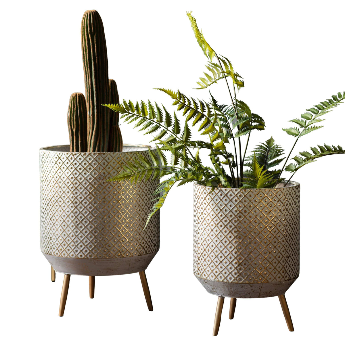 Andrews Metal Planter Set of 2.