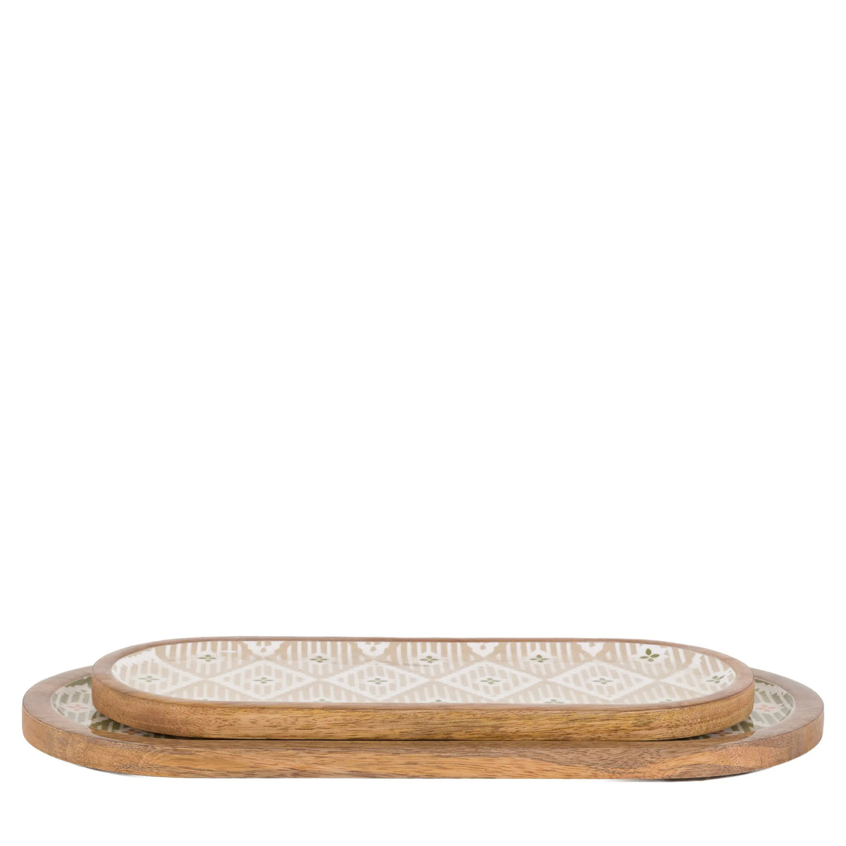 Bodhi Accessories Anya Wooden Serving Trays Set of 2 House of Isabella UK
