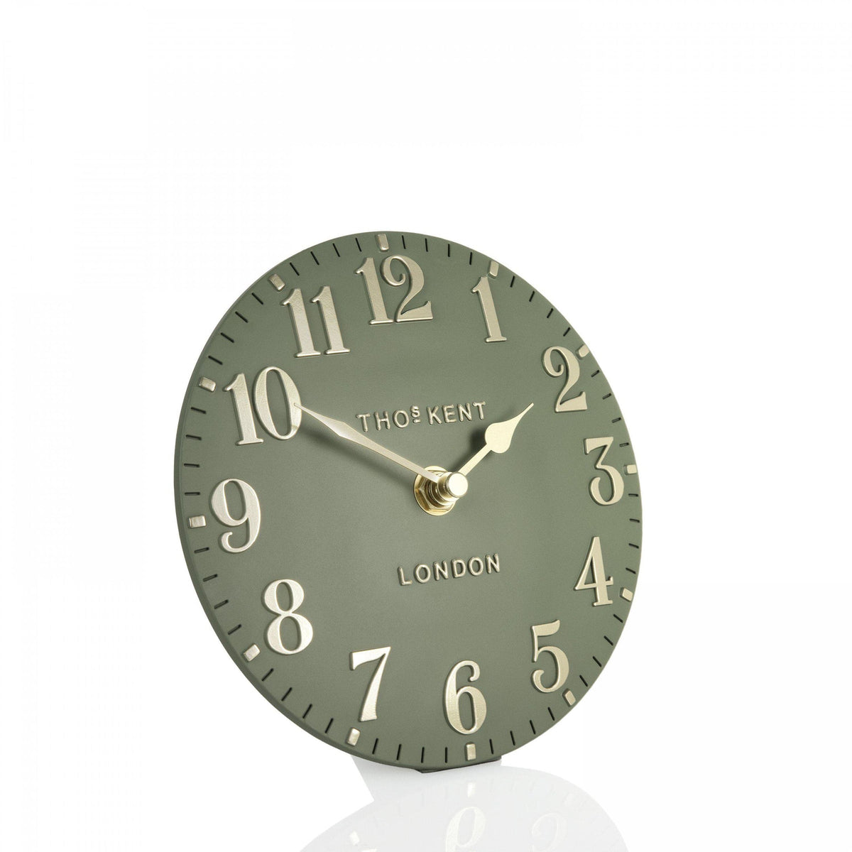 Bodhi Accessories Arabic Mantel Clock Lichen Green House of Isabella UK