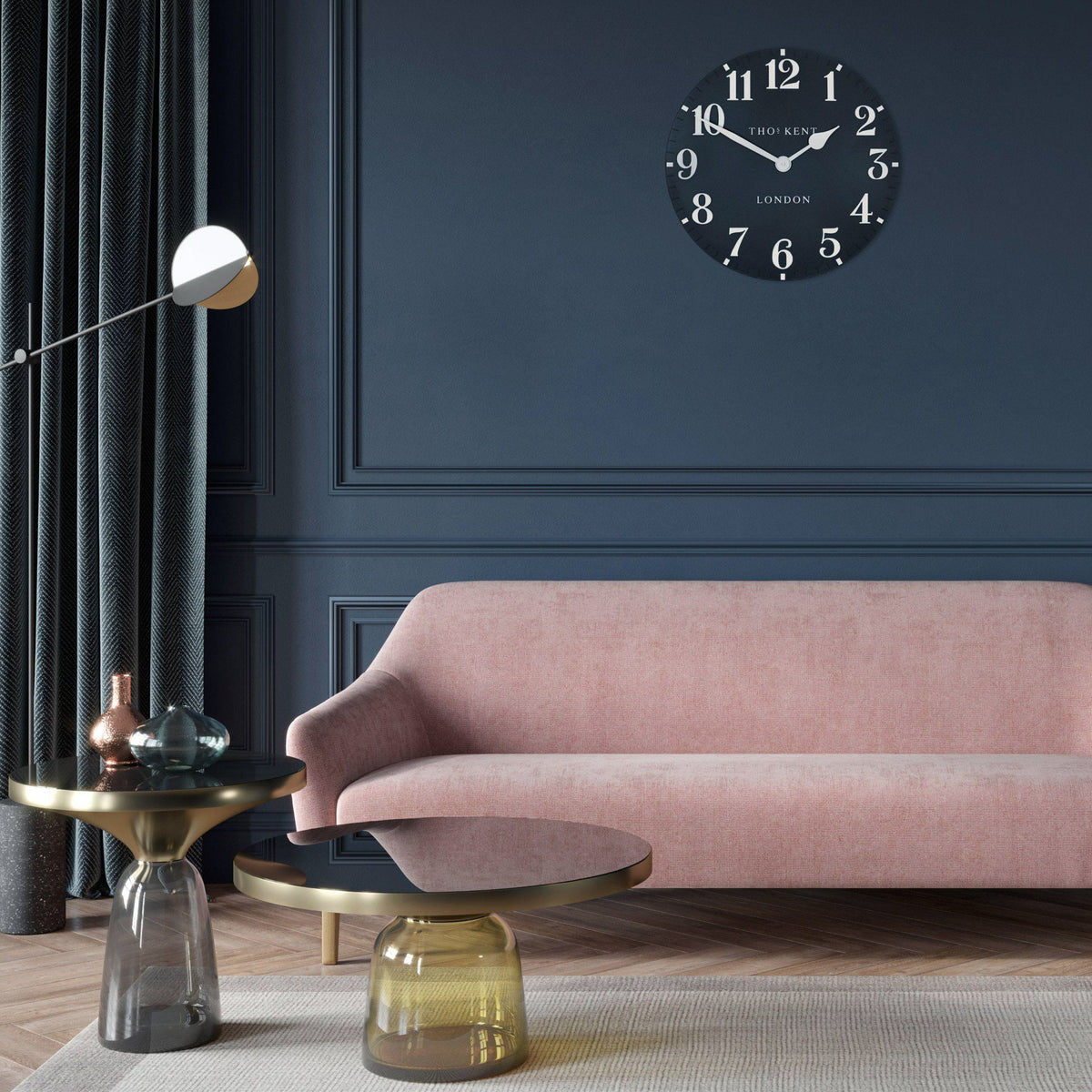 Bodhi Accessories Arabic Wall Clock Ink House of Isabella UK