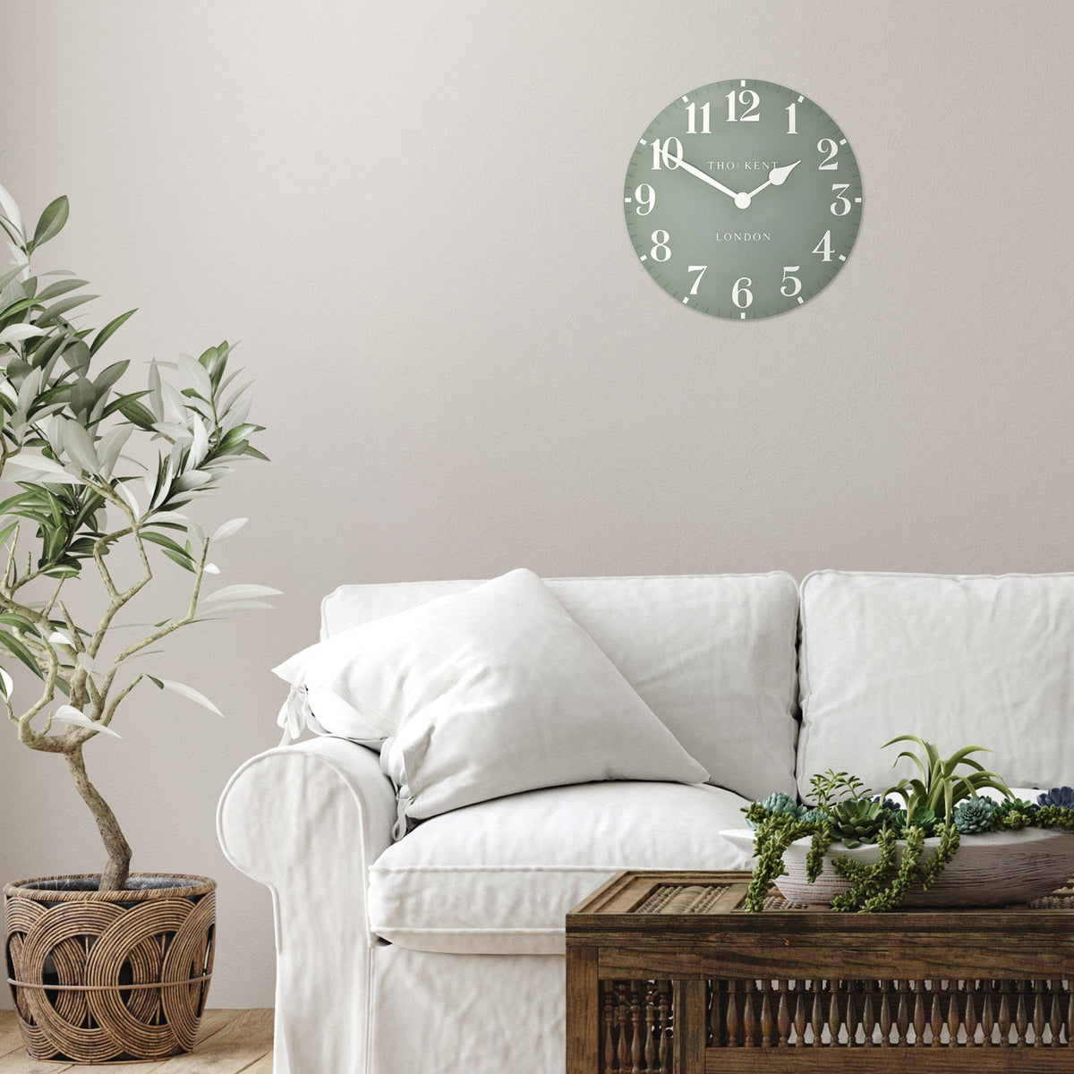 Bodhi Accessories Arabic Wall Clock Seagrass House of Isabella UK