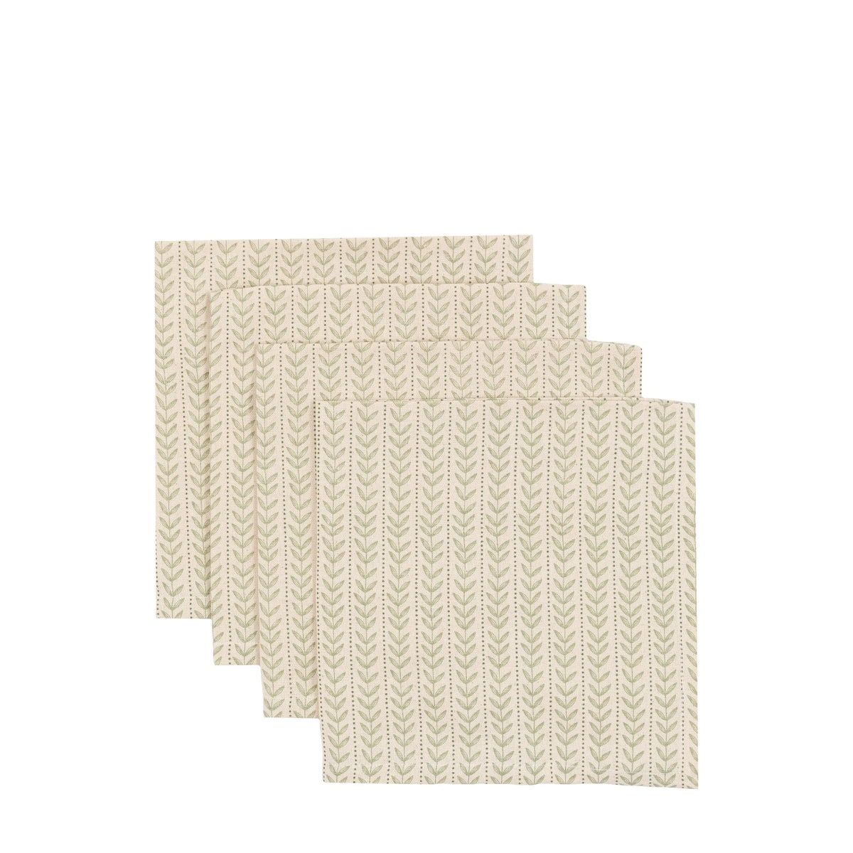 Bodhi Accessories Arbor Leaf Napkins Natural 4pk House of Isabella UK