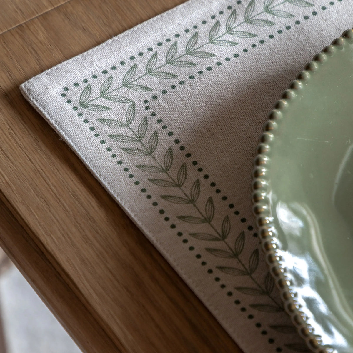 Bodhi Accessories Arbor Leaf Placemats Natural 4pk House of Isabella UK