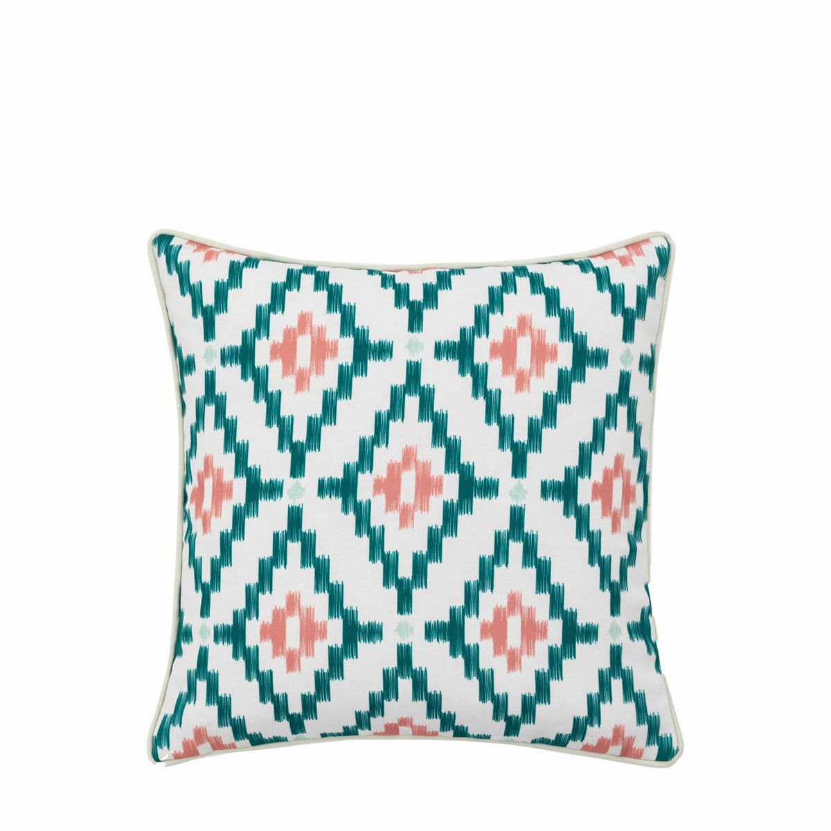 Bodhi Accessories Aroha Geo Printed Cushion Green House of Isabella UK