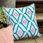 Bodhi Accessories Aroha Geo Printed Cushion Green House of Isabella UK