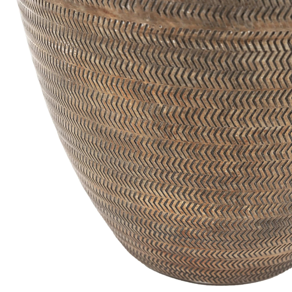 Bodhi Accessories Artistic Aluminium Tall Vase Arrow Antique Brass House of Isabella UK